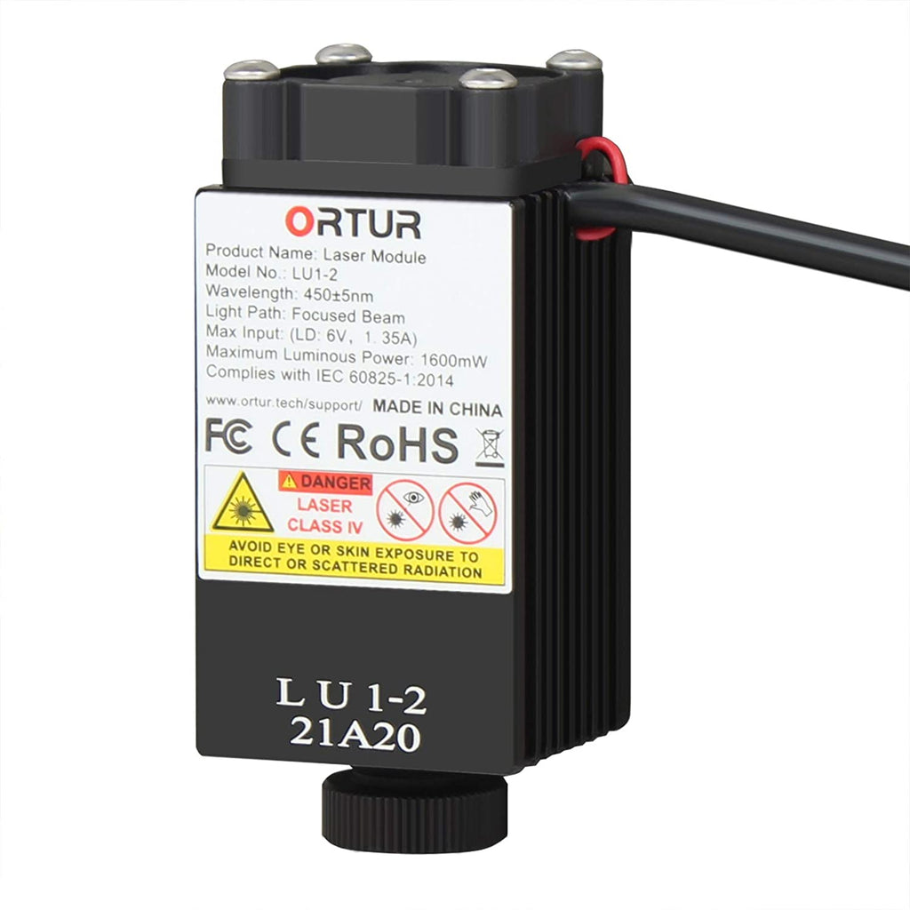 ORTUR Laser Unit Laser Module Adjustable Focus PWM Mode for Desktop Engraving Machine (LU1-2)